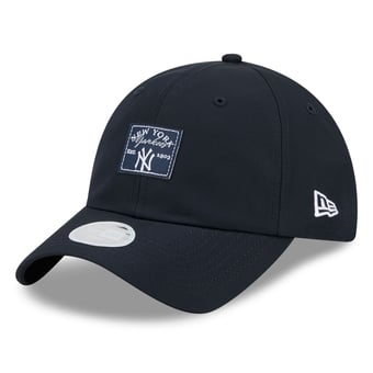 Women's New Era  Navy New York Yankees Patch Ponytail Adjustable Hat