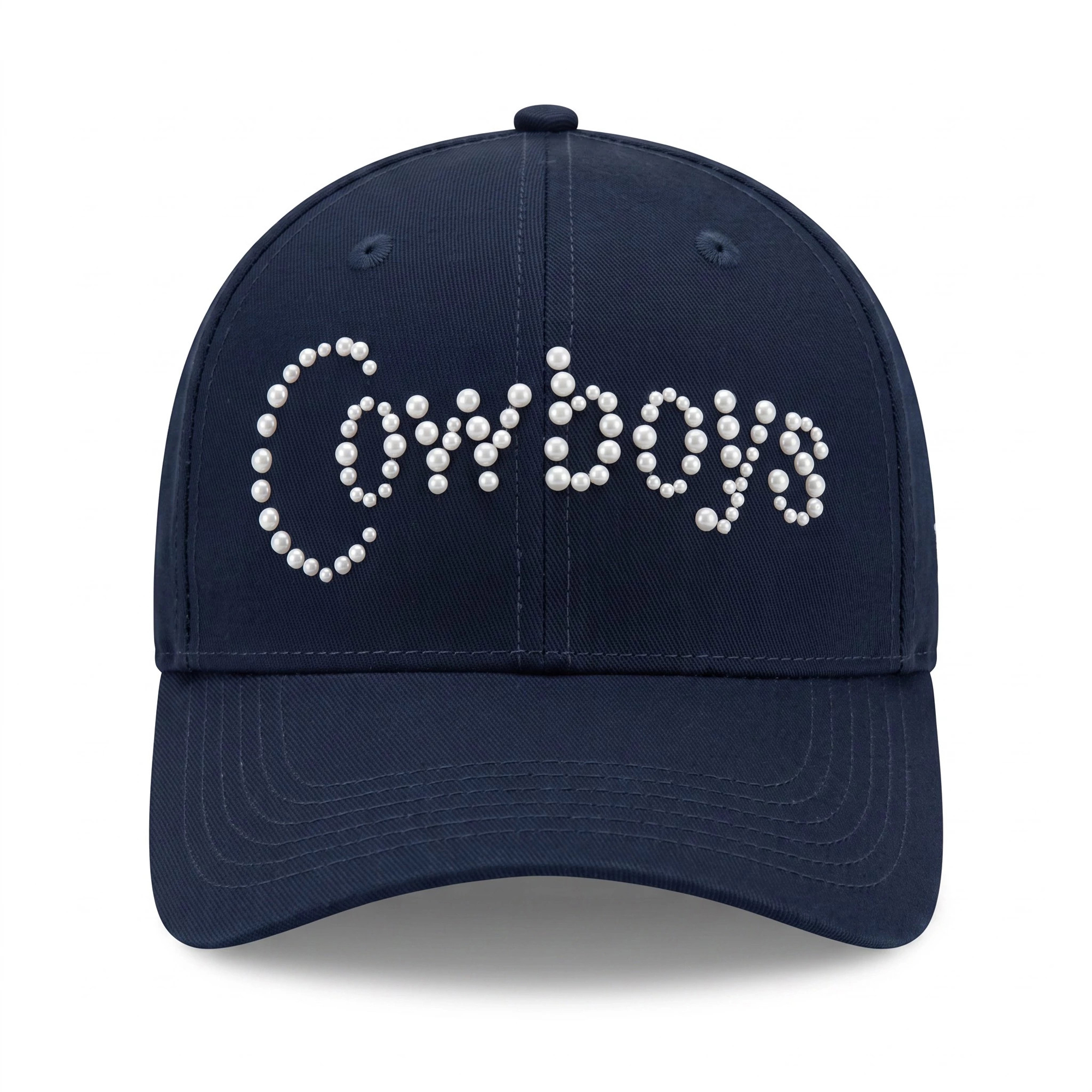 Women's The Wild Collective Navy Dallas Cowboys Pearl Adjustable Hat
