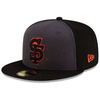 Men's New Era  Gray/Black San Francisco Giants Authentic Collection Alternate 59FIFTY Fitted Hat
