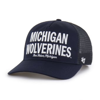 Men's '47 Navy Michigan Wolverines Contemporary Hitch Trucker Adjustable Hat
