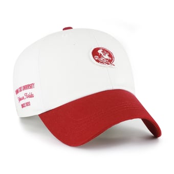 Men's '47  White/Garnet Florida State Seminoles Contemporary Basics Two Tone Clean Up Adjustable Hat