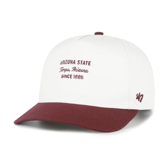 Men's '47 White Arizona State Sun Devils Contemporary Basics Two-Tone Hitch Adjustable Hat
