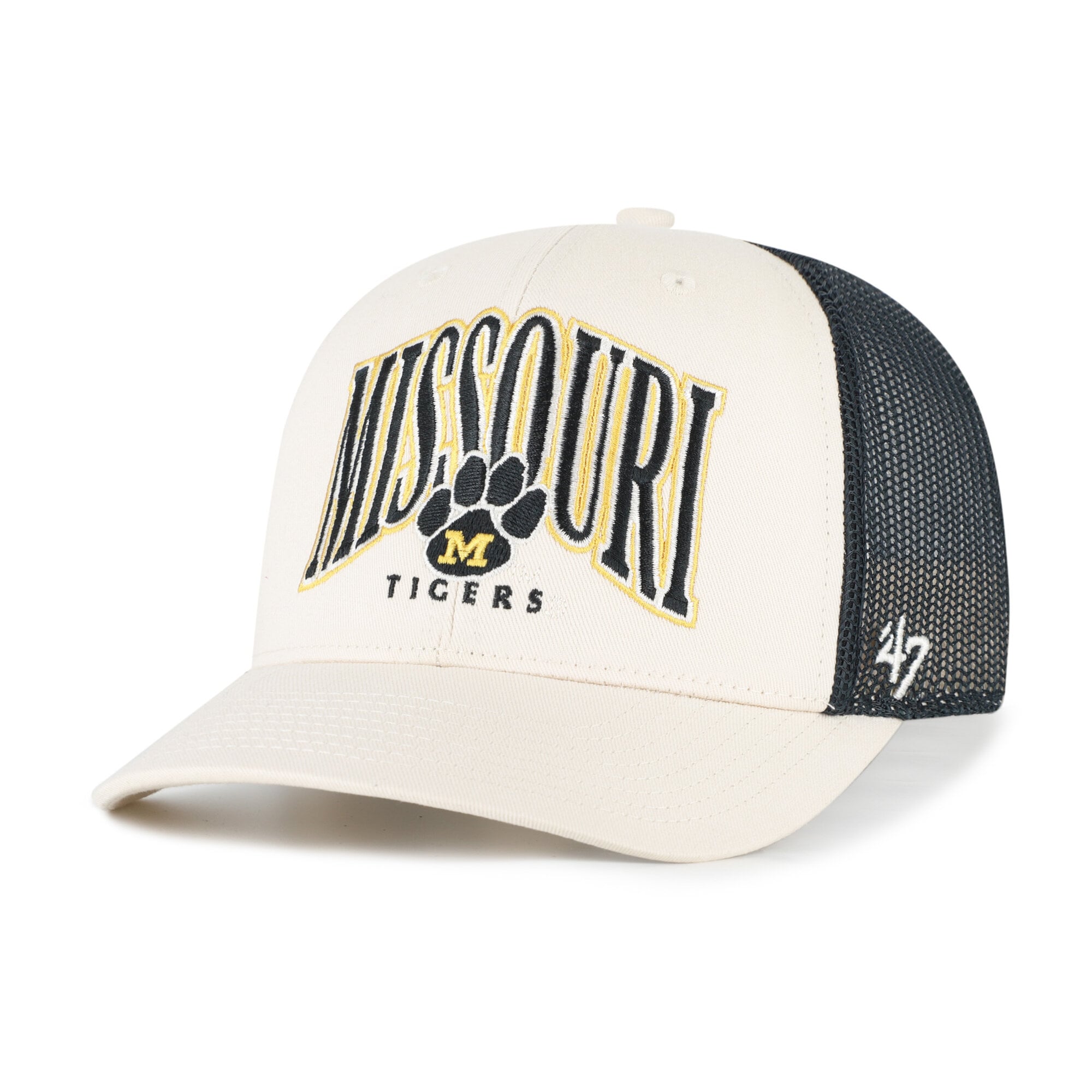 Men's '47  Natural Missouri Tigers Drawbridge Trucker Adjustable Hat