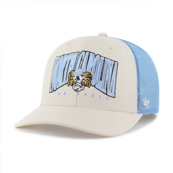Men's '47  Natural North Carolina Tar Heels Drawbridge Trucker Adjustable Hat