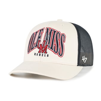 Men's '47  Natural Ole Miss Rebels Drawbridge Trucker Adjustable Hat