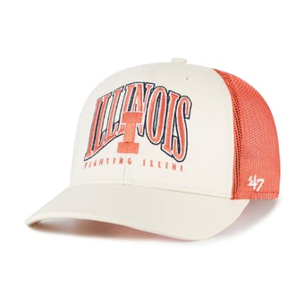 Men's '47  Natural Illinois Fighting Illini Drawbridge Trucker Adjustable Hat