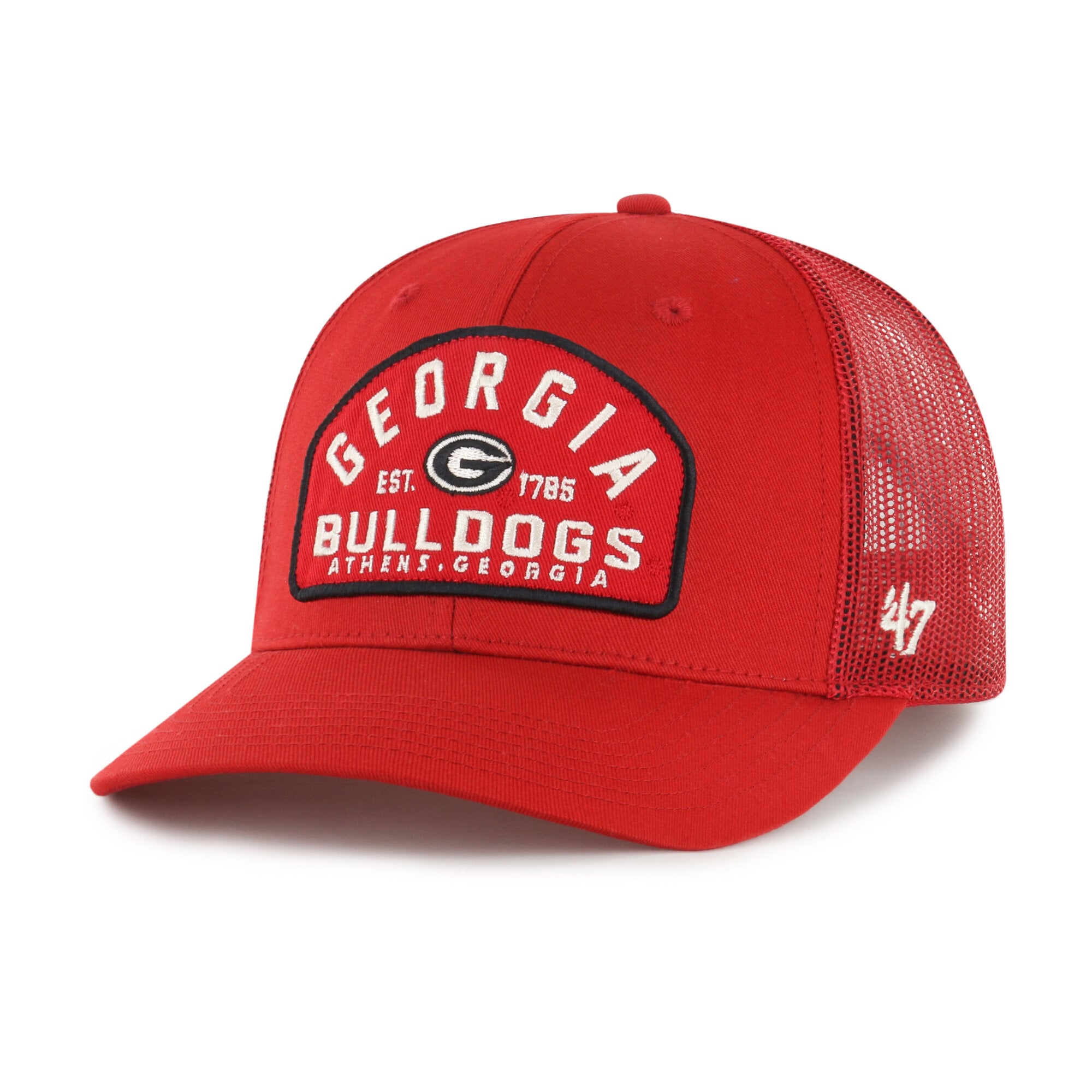 Men's '47 Red Georgia Bulldogs Leland Trucker Adjustable Hat