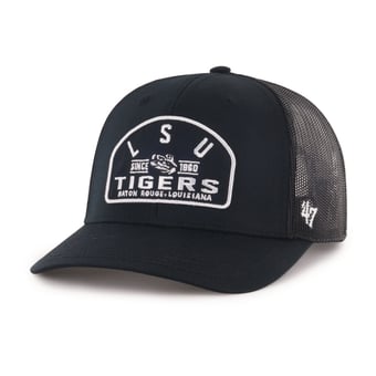 Men's '47  Black LSU Tigers Leland Trucker Adjustable Hat