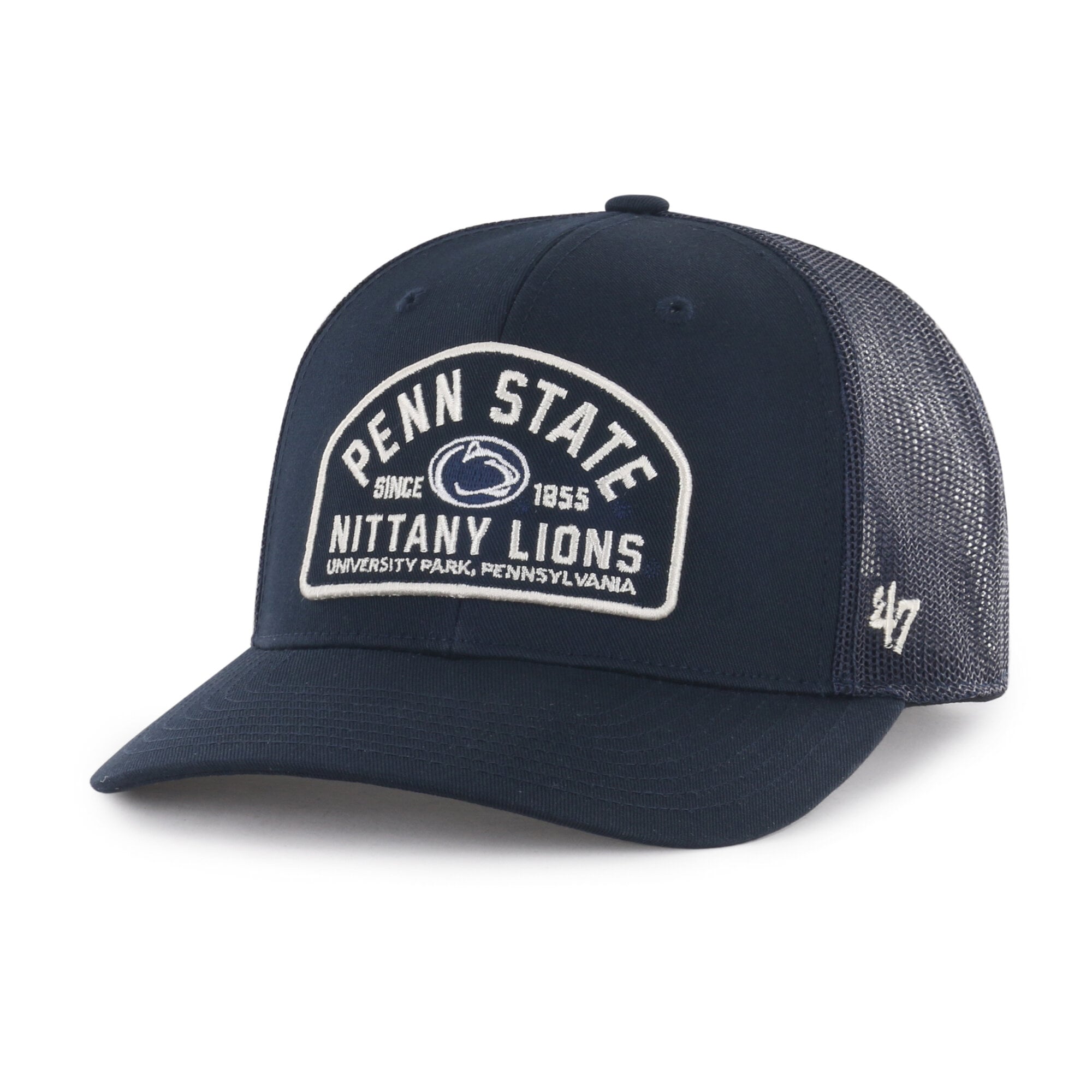 Men's '47  Navy Penn State Nittany Lions Leland Trucker Adjustable Hat