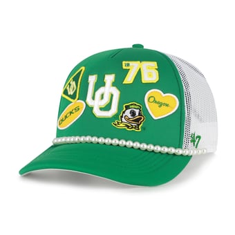 Men's '47  Green/White Oregon Ducks Rally On Hitch Adjustable Hat