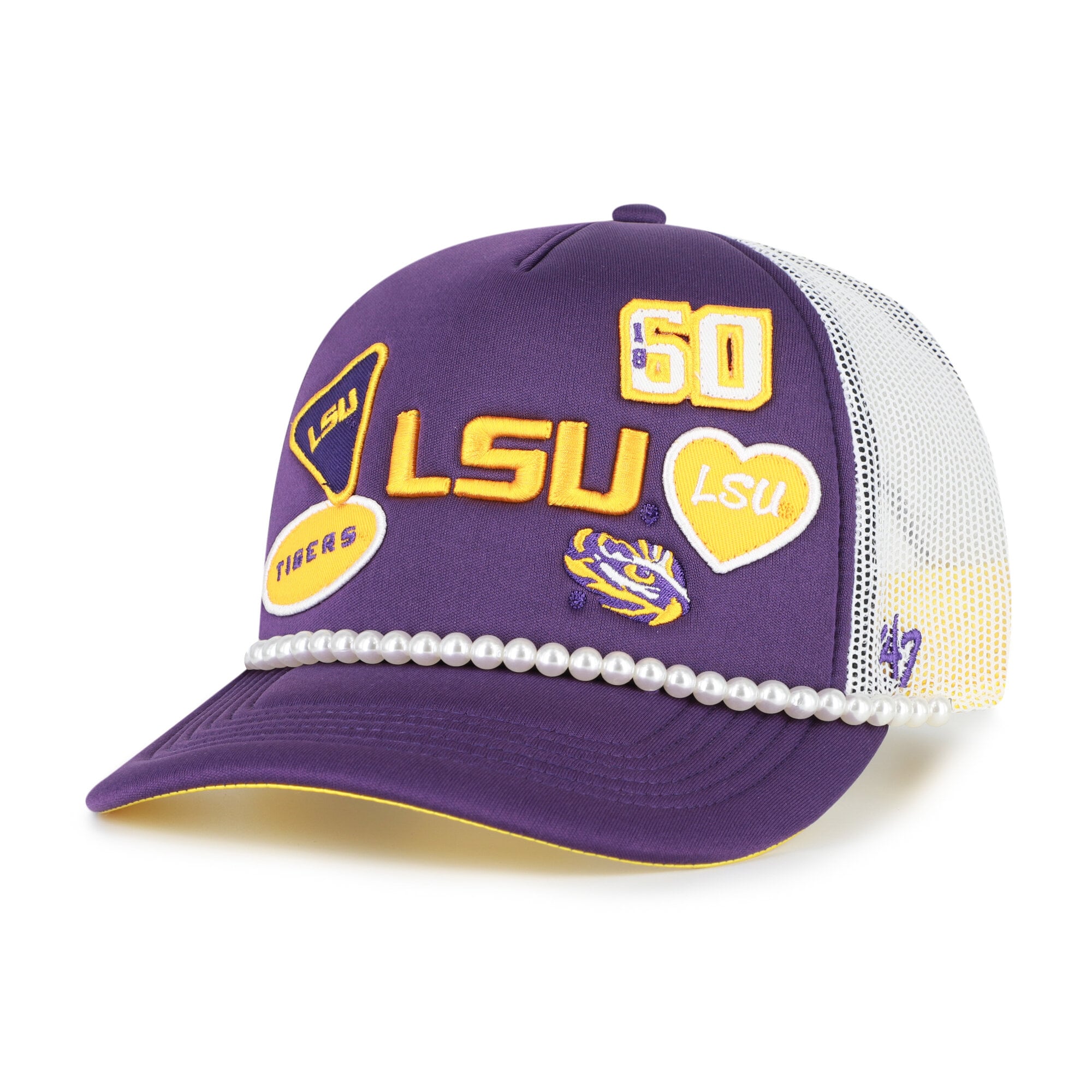 Men's '47  Purple/White LSU Tigers Rally On Hitch Adjustable Hat