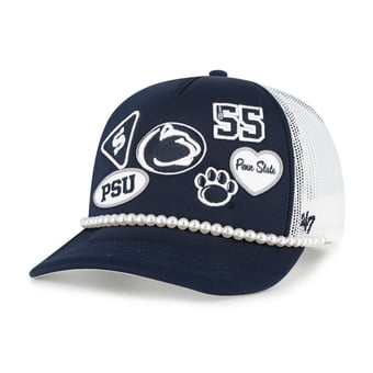 Men's '47  Navy/White Penn State Nittany Lions Rally On Hitch Adjustable Hat