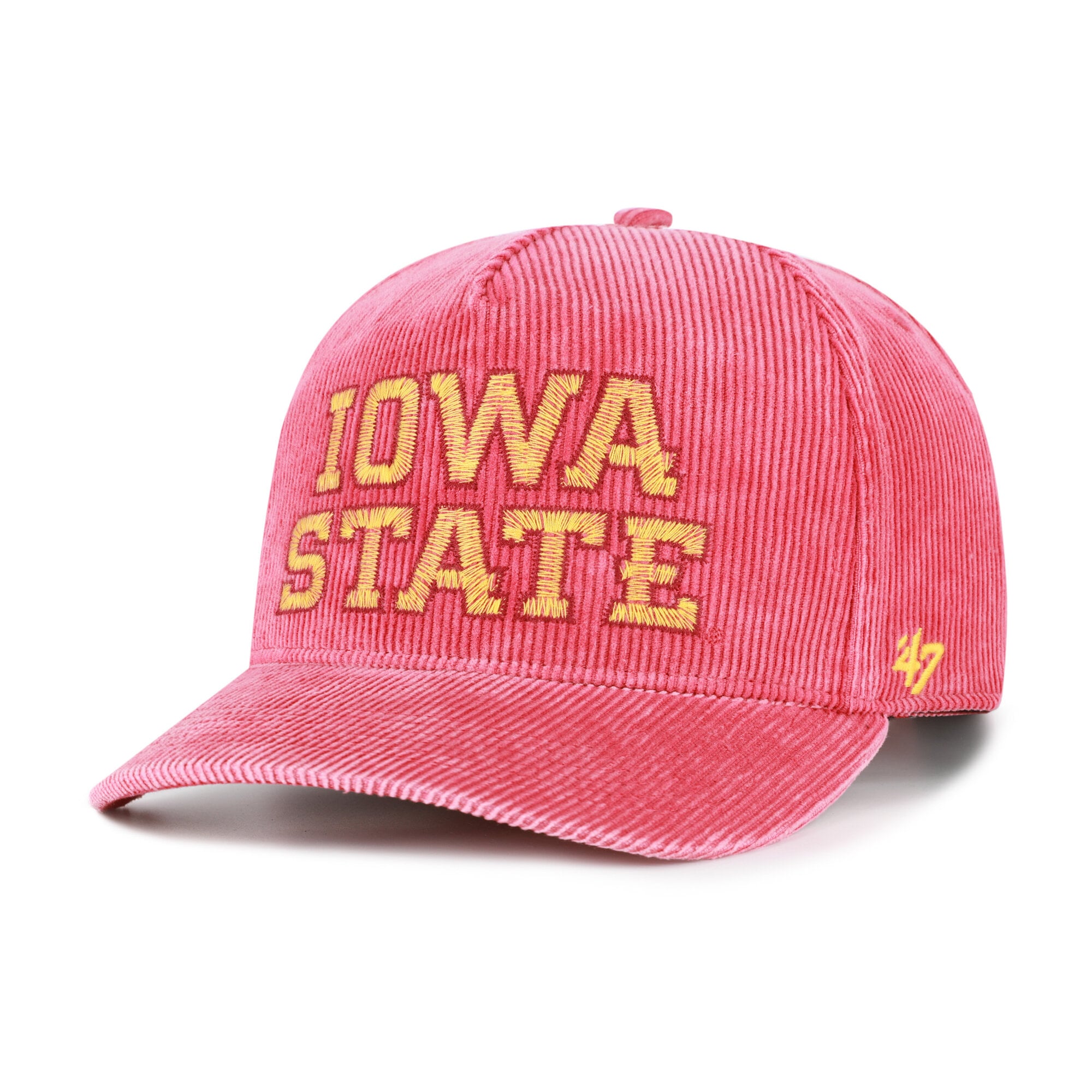 Men's '47  Cardinal Iowa State Cyclones Reclaim Snow Wash Corduroy Hitch Adjustable Hat