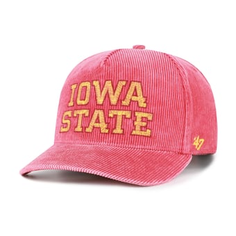 Men's '47  Cardinal Iowa State Cyclones Reclaim Snow Wash Corduroy Hitch Adjustable Hat