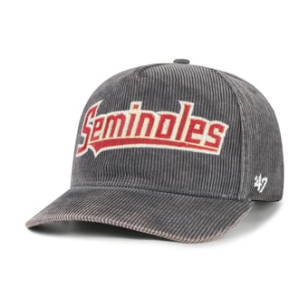 Men's '47  Gray Florida State Seminoles Reclaim Snow Wash Corduroy Hitch Adjustable Hat