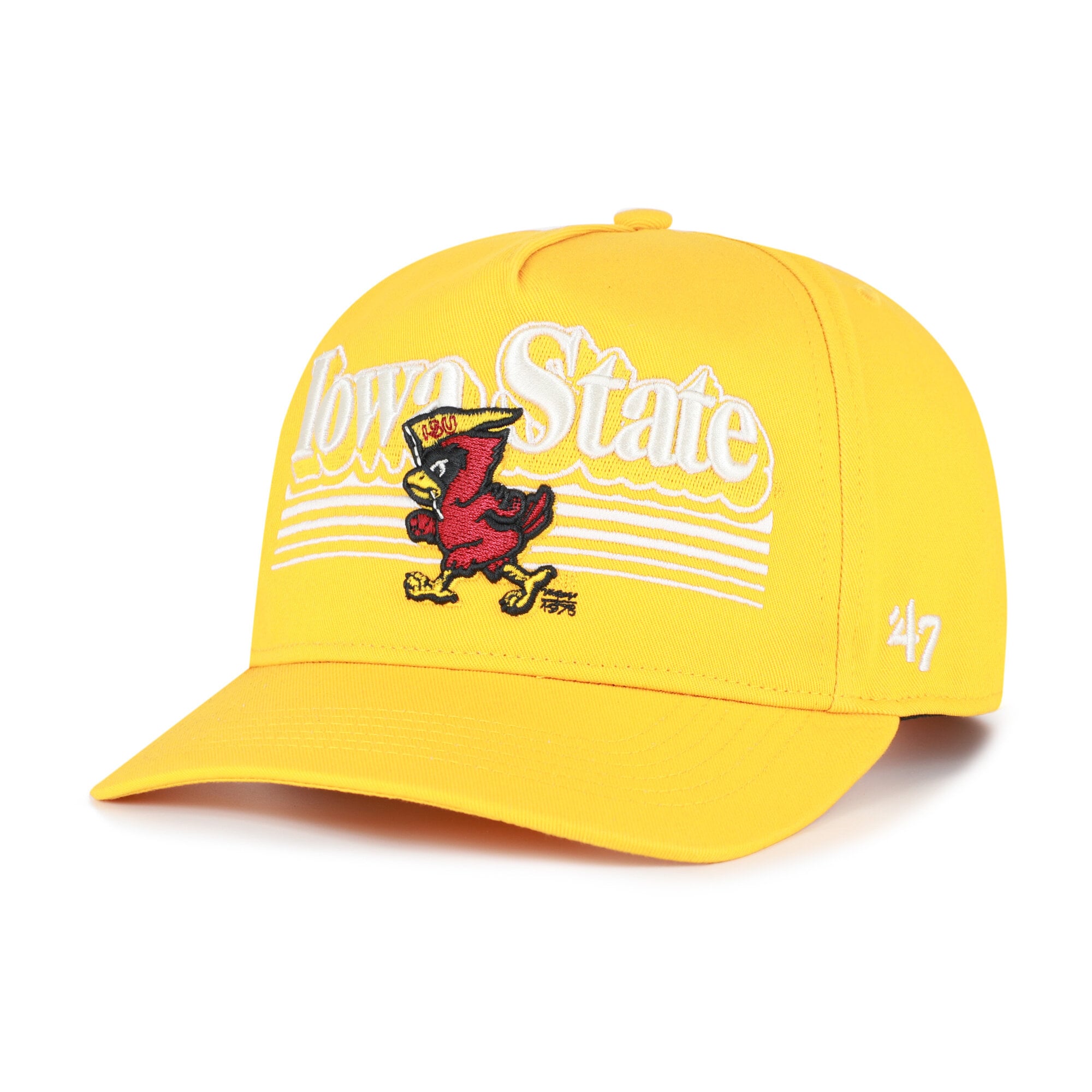 Men's '47  Gold Iowa State Cyclones Script Fade Hitch Adjustable Hat