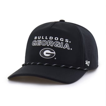 Men's '47  Black Georgia Bulldogs Forward Vent Hitch Rope Adjustable Hat