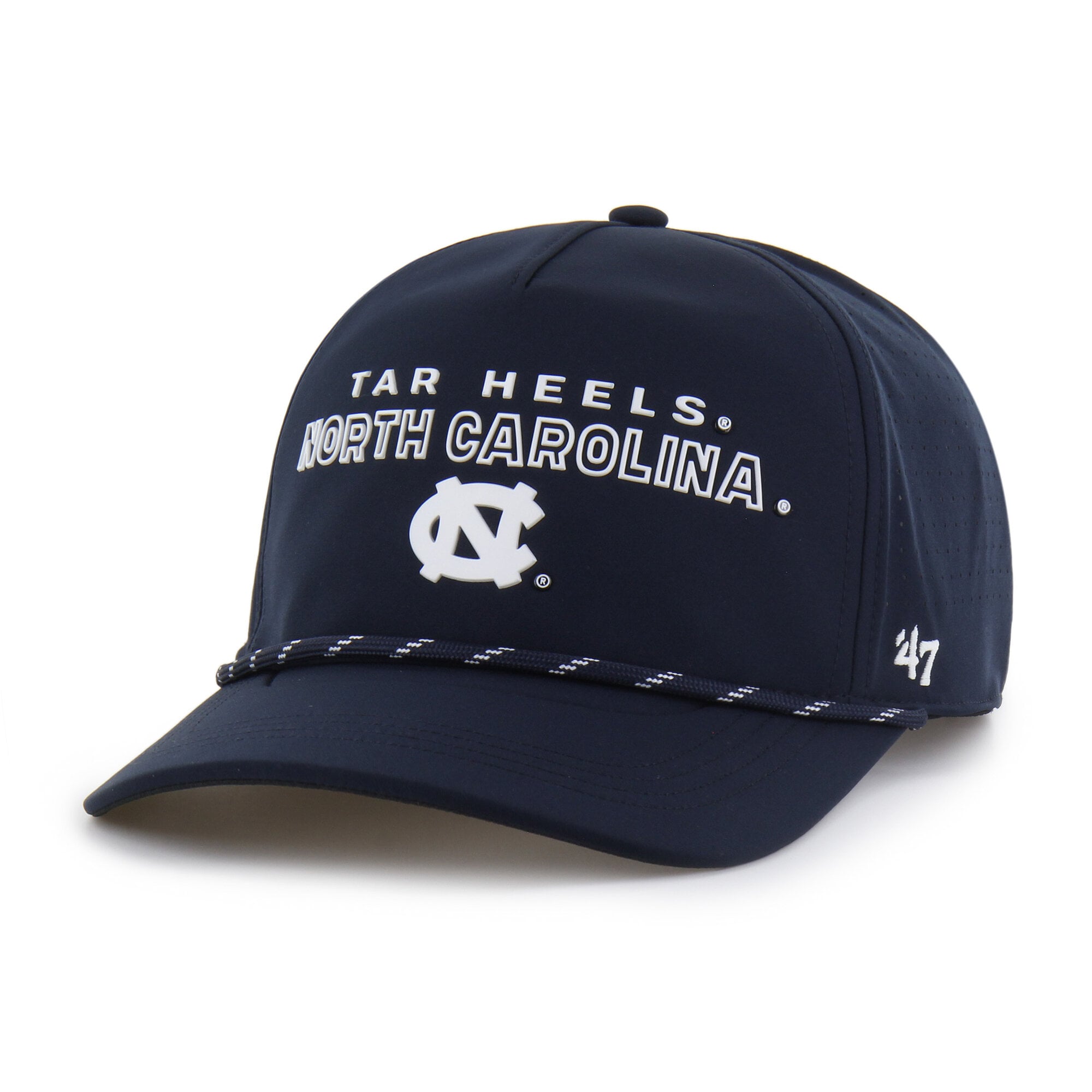 Men's '47  Navy North Carolina Tar Heels Forward Vent Hitch Rope Adjustable Hat