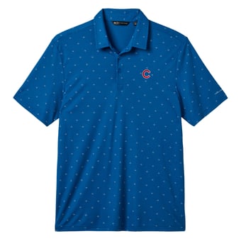 Men's TravisMathew  Royal Chicago Cubs Crowd Roar Tri-Blend Polo