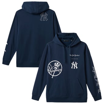 Men's TravisMathew  Navy New York Yankees Foul Proof Tri-Blend Hoodie
