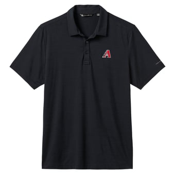 Men's TravisMathew  Heather Black Arizona Diamondbacks Game Day Tri-Blend Polo