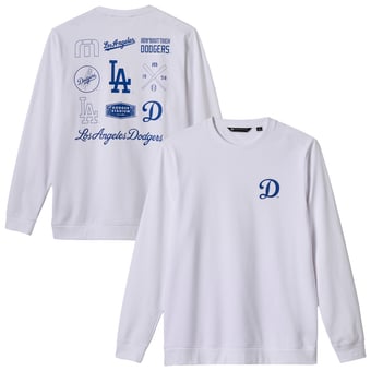 Men's TravisMathew  White Los Angeles Dodgers Walk Off Wonder Tri-Blend Long Sleeve T-Shirt