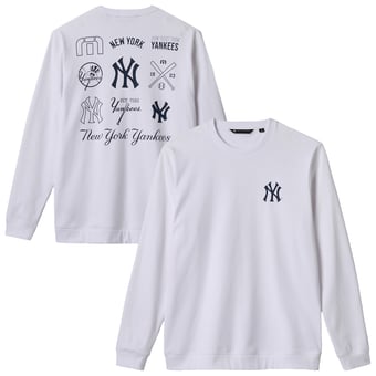Men's TravisMathew  White New York Yankees Walk Off Wonder Tri-Blend Long Sleeve T-Shirt