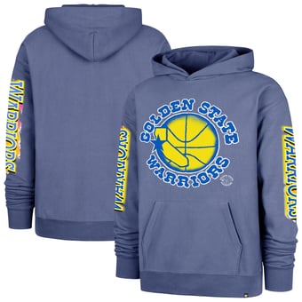 Men's '47  Blue Golden State Warriors City Paint Duo Foundation Hoodie