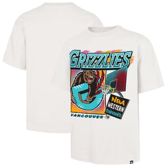 Men's '47  Cream Vancouver Grizzlies City Paint Reed Foundation T-Shirt