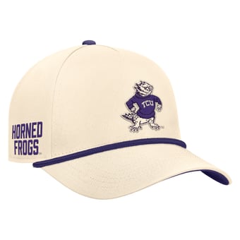 Men's Nike Natural TCU Horned Frogs Vintage Rope Rise Adjustable Hat