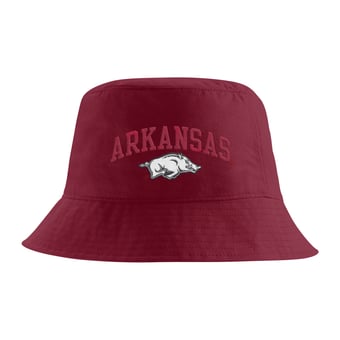 Men's Nike Cardinal Arkansas Razorbacks Apex Striped Bucket Hat