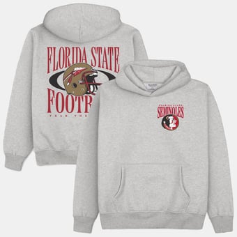 Men's Homefield  Heather Gray Florida State Seminoles Football Heavyweight Hoodie