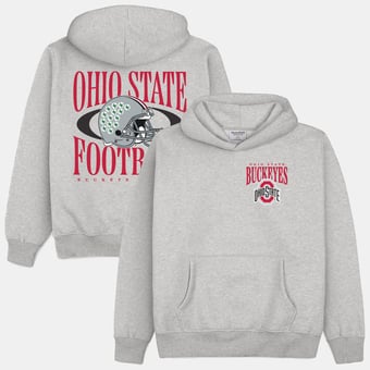 Men's Homefield  Heather Gray Ohio State Buckeyes Football Heavyweight Hoodie
