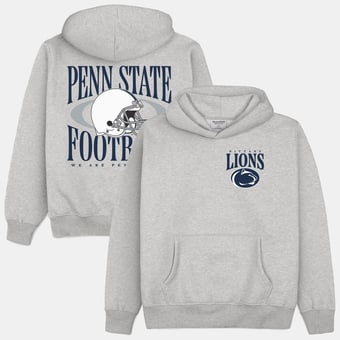 Men's Homefield  Gray Penn State Nittany Lions Football Heavyweight Hoodie