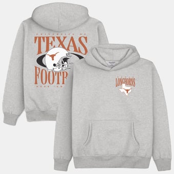 Men's Homefield  Heather Gray Texas Longhorns Football Heavyweight Hoodie