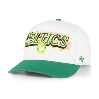 Men's '47  Cream/Kelly Green Boston Celtics City Paint Hitch Adjustable Hat