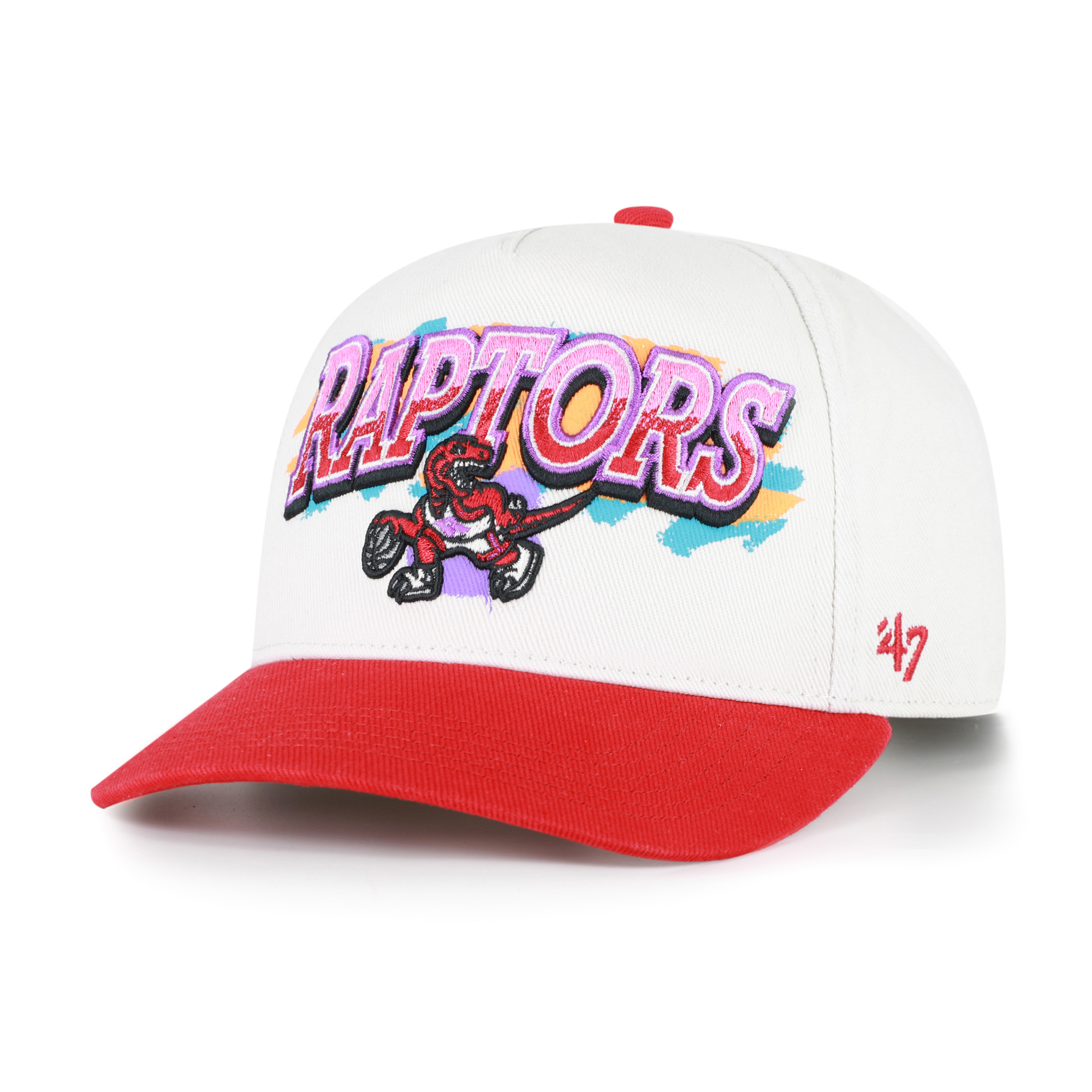 Men's '47  Cream Toronto Raptors City Paint Hitch Adjustable Hat