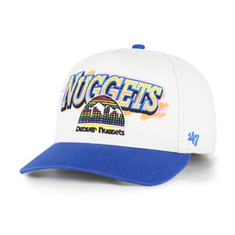Men's '47  Cream/Royal Denver Nuggets City Paint Hitch Adjustable Hat