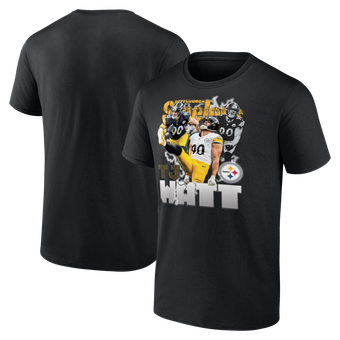 Men's T.J. Watt Black Pittsburgh Steelers Notorious T-Shirt