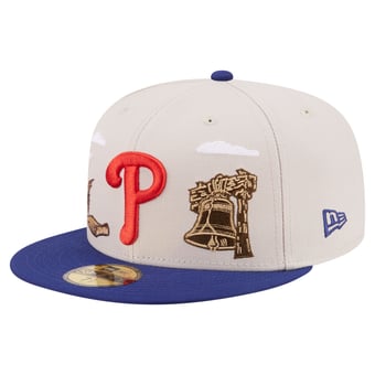 Men's New Era  Khaki Philadelphia Phillies City Icon 59FIFTY Fitted Hat