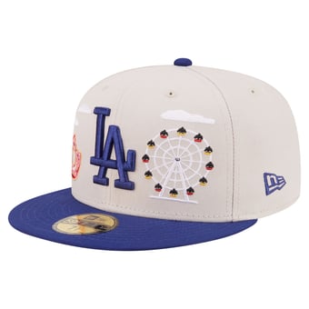 Men's New Era  Khaki Los Angeles Dodgers City Icon 59FIFTY Fitted Hat