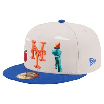 Men's New Era  Khaki New York Mets City Icon 59FIFTY Fitted Hat