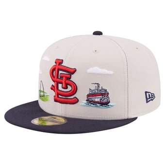Men's New Era  Khaki St. Louis Cardinals City Icon 59FIFTY Fitted Hat
