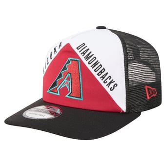 Men's New Era White/Black Arizona Diamondbacks Retro Cut 19TWENTY Adjustable Trucker Hat