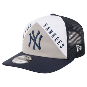 Men's New Era White/Navy New York Yankees Retro Cut 19TWENTY Adjustable Trucker Hat