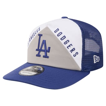Men's New Era White/Royal Los Angeles Dodgers Retro Cut 19TWENTY Adjustable Trucker Hat