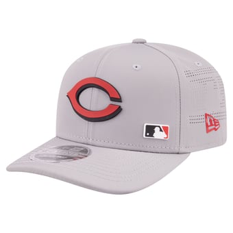 Men's New Era Gray Cincinnati Reds Laser Perforated 9SEVENTY Adjustable Hat