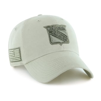 Men's '47 Cream New York Rangers OHT Tri-Hit Clean Up Adjustable Hat