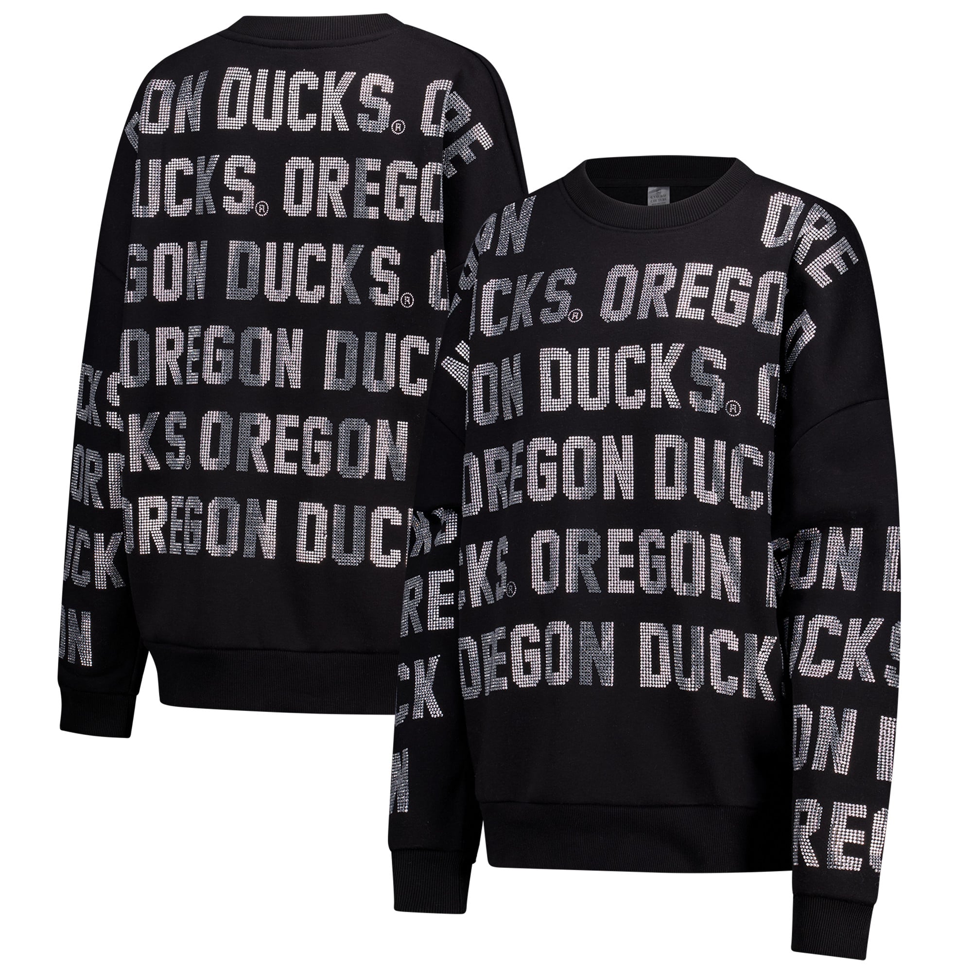 Women's Gameday Couture  Black Nebraska Huskers Oversized Hype Era Sweatshirt