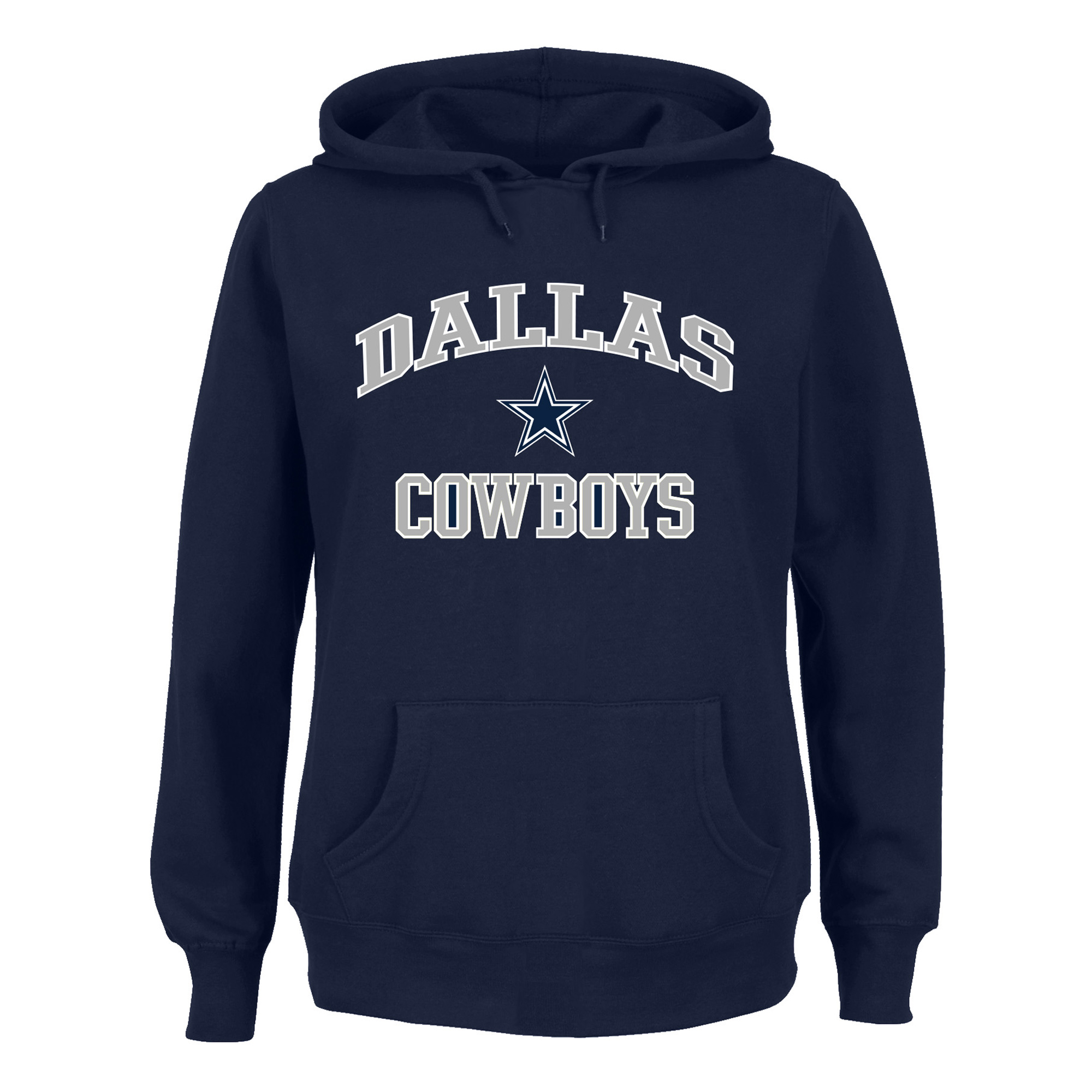 Women's Fanatics Navy Dallas Cowboys Plus Size Heart & Soul Hoodie
